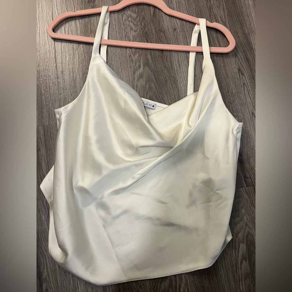 ZARA silk cowl neck top - Picture 1 of 4
